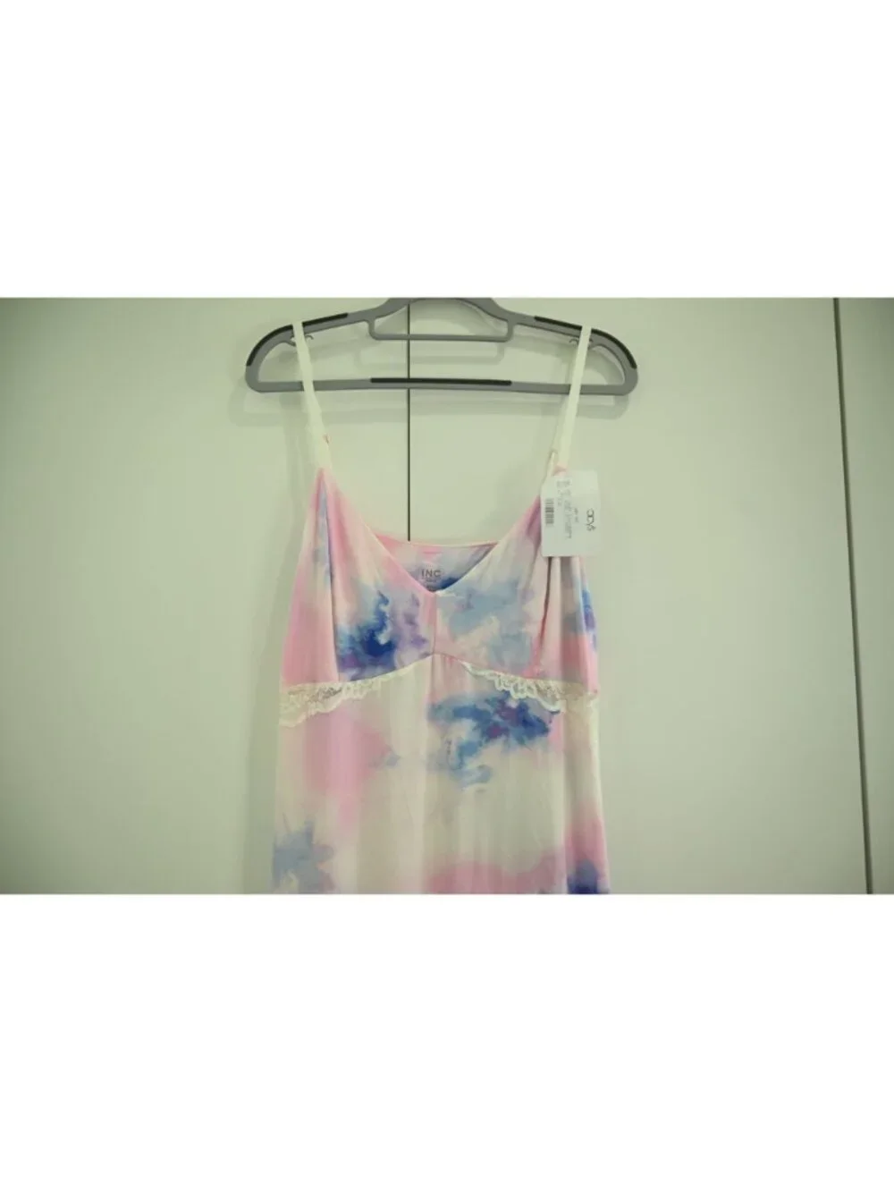 NWOT I.N.C. International Concepts Lace Trim Jersey Chemise Sz XXL Tie Dye